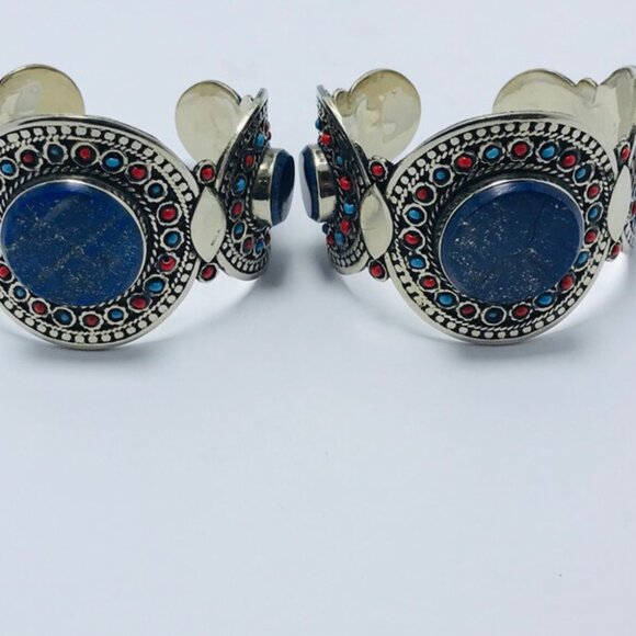 Single Handmade Kuchi Cuff Bracelet: Afghan Tribal Jewelry - Picture 8 of 13